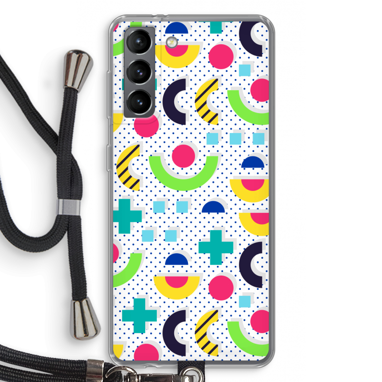 8-bit N°1: Samsung Galaxy S21 Transparant Hoesje met koord
