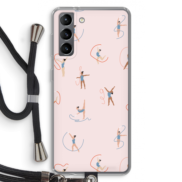 Dancing #3: Samsung Galaxy S21 Transparant Hoesje met koord