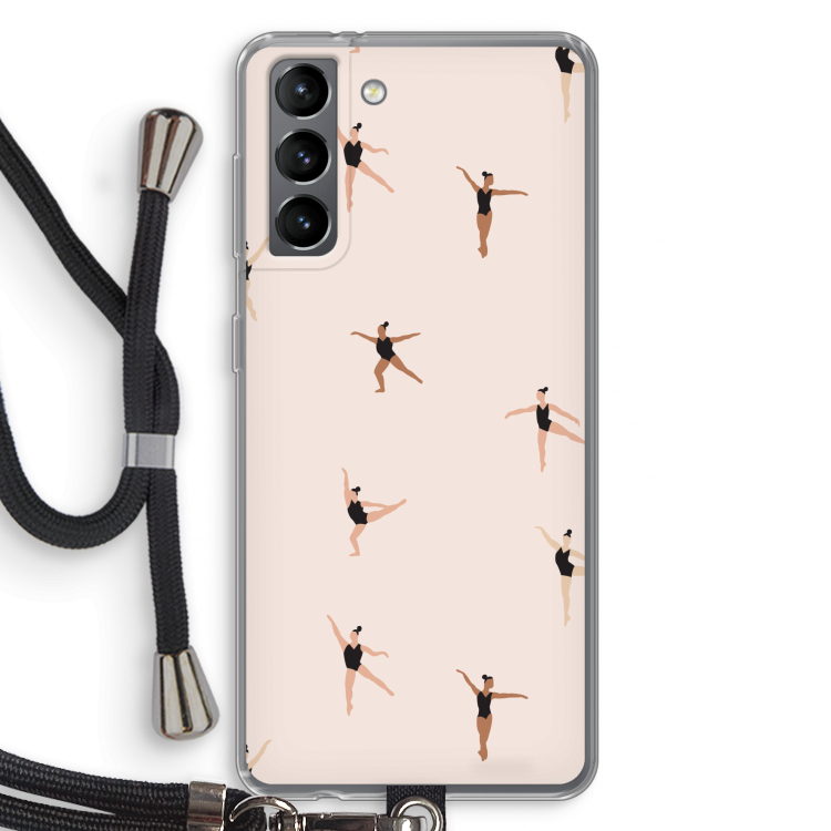 Dancing #1: Samsung Galaxy S21 Transparant Hoesje met koord