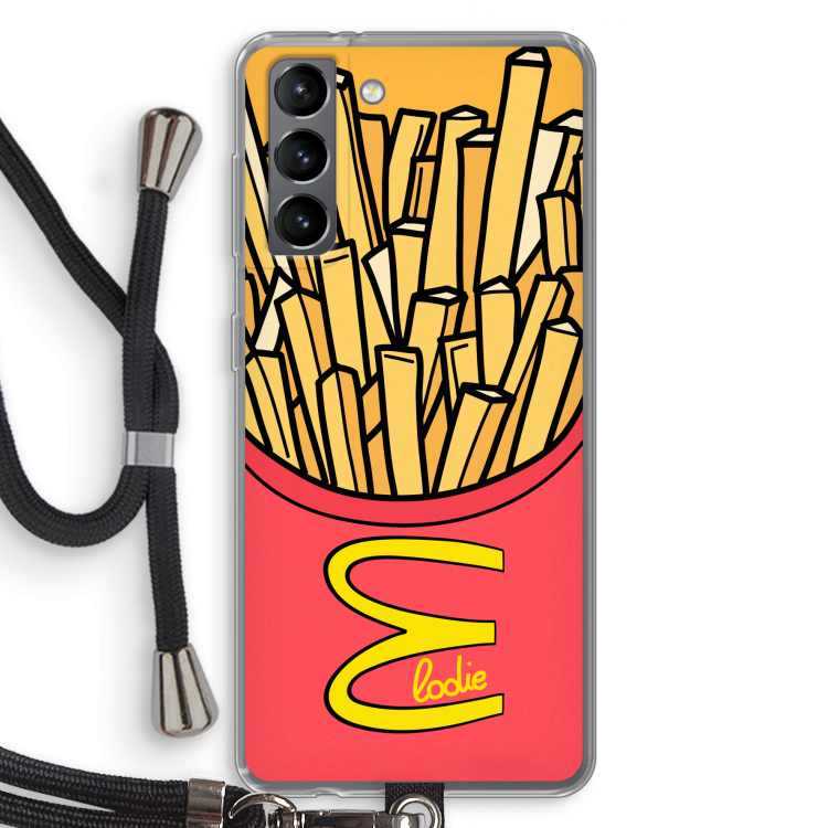 McElodie: Samsung Galaxy S21 Transparant Hoesje met koord