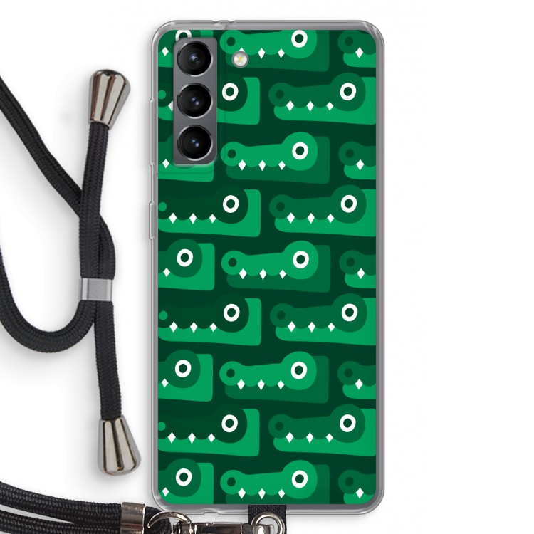 Crocs: Samsung Galaxy S21 Transparant Hoesje met koord