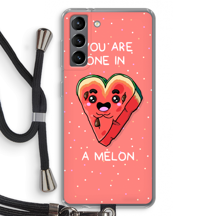 One In A Melon: Samsung Galaxy S21 Transparant Hoesje met koord