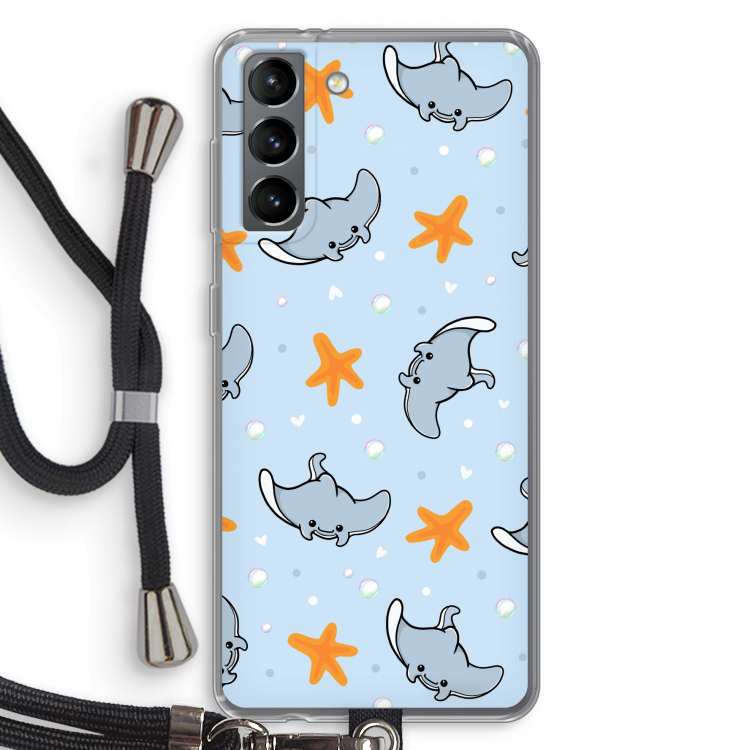 Manta: Samsung Galaxy S21 Transparant Hoesje met koord