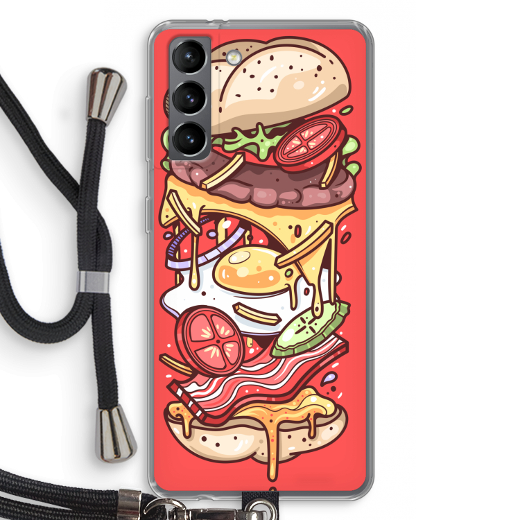 Diet Coke Please: Samsung Galaxy S21 Transparant Hoesje met koord