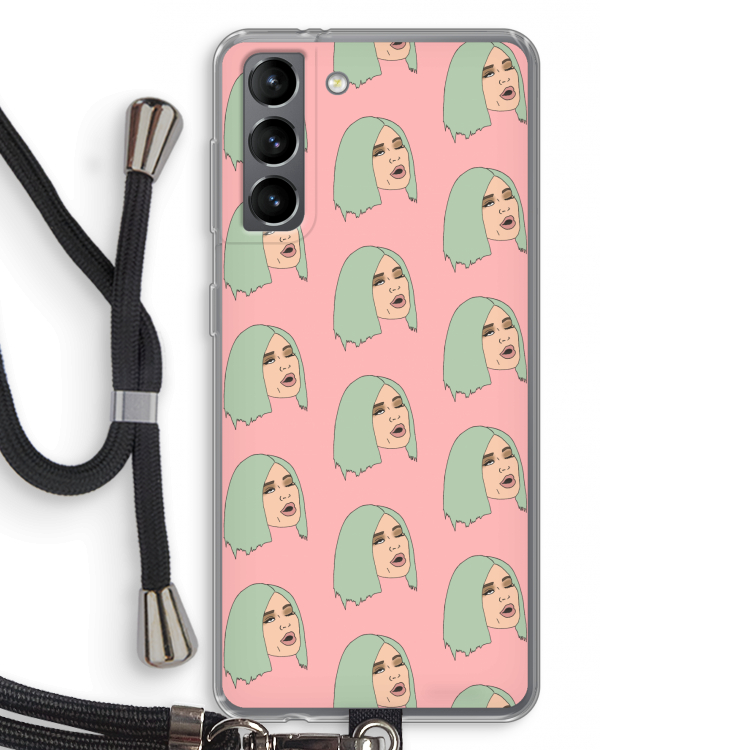 King Kylie: Samsung Galaxy S21 Transparant Hoesje met koord