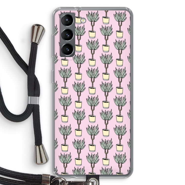 Boompje: Samsung Galaxy S21 Transparant Hoesje met koord