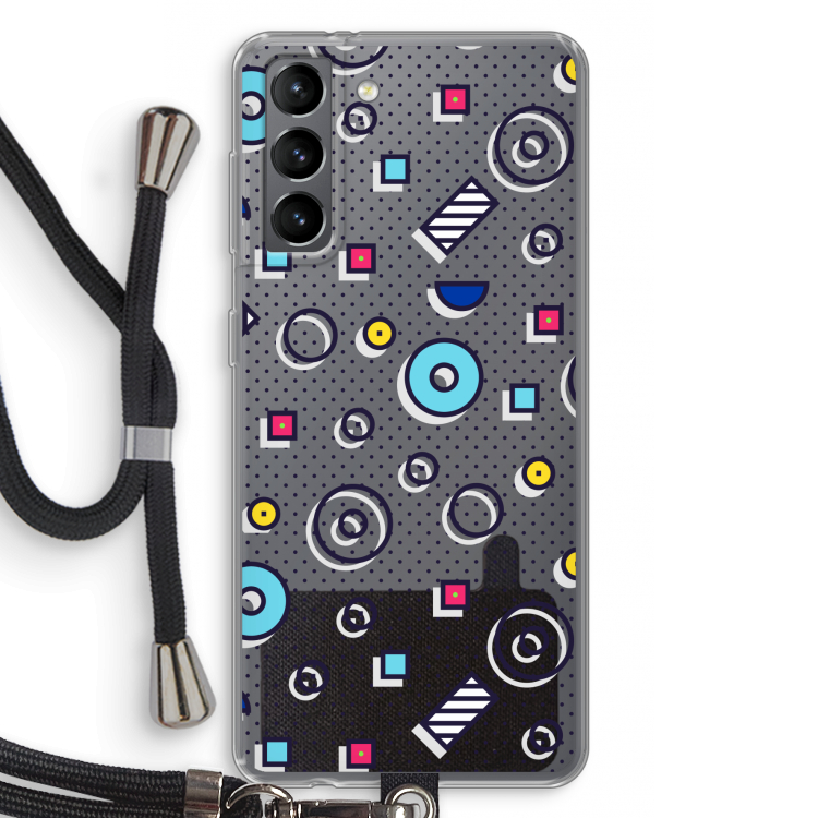 8-bit N°9: Samsung Galaxy S21 Transparant Hoesje met koord