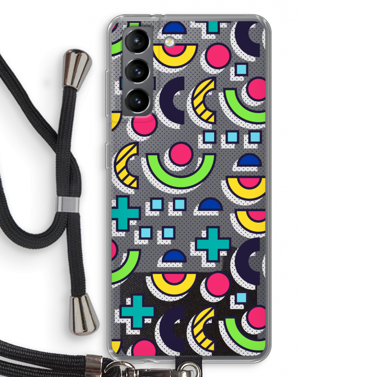 8-bit N°6: Samsung Galaxy S21 Transparant Hoesje met koord