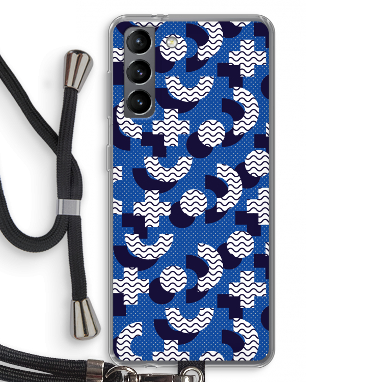 8-bit N°5: Samsung Galaxy S21 Transparant Hoesje met koord