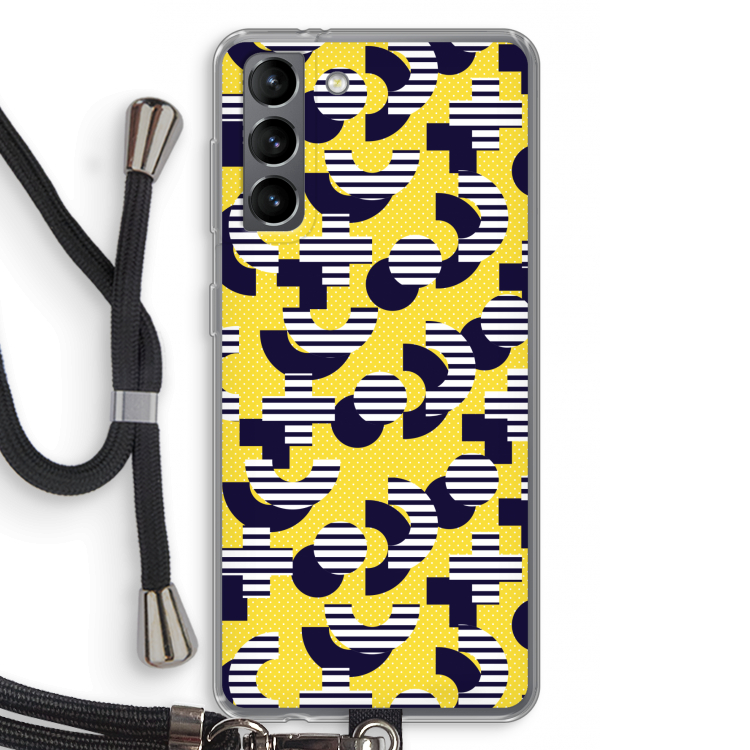 8-bit N°3: Samsung Galaxy S21 Transparant Hoesje met koord