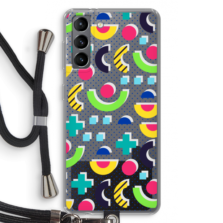 8-bit N°1: Samsung Galaxy S21 Transparant Hoesje met koord