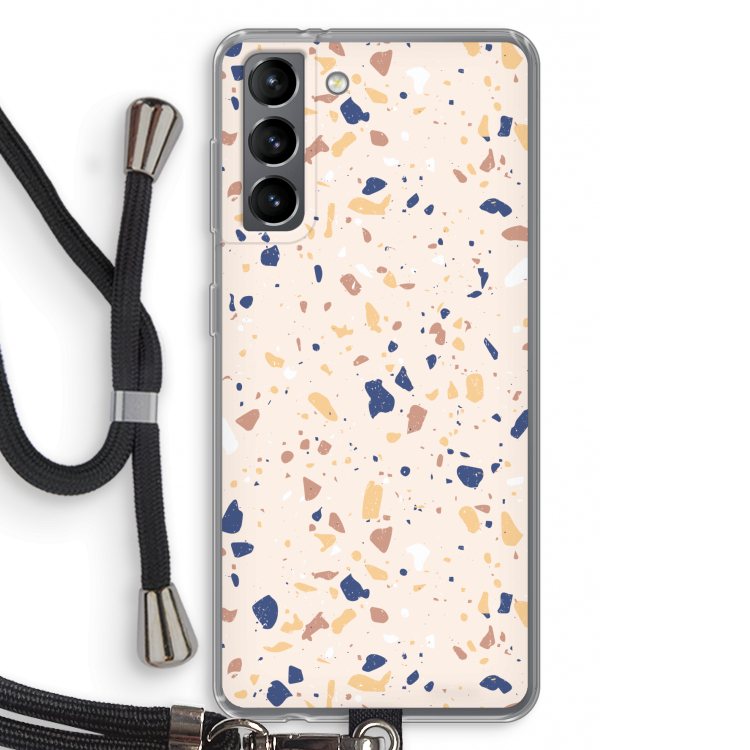 Terrazzo N°23: Samsung Galaxy S21 Transparant Hoesje met koord