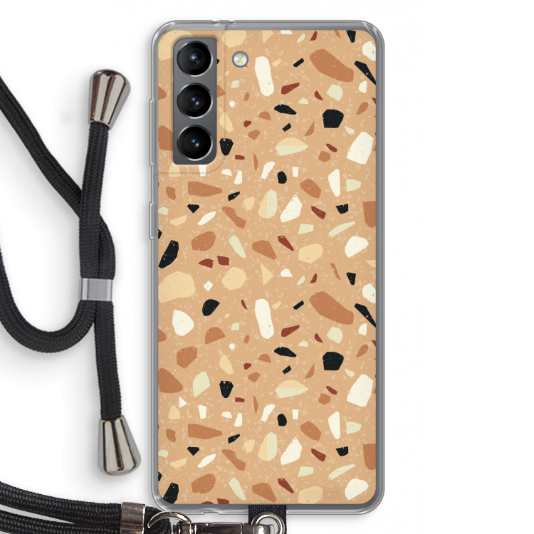 Terrazzo N°17: Samsung Galaxy S21 Transparant Hoesje met koord