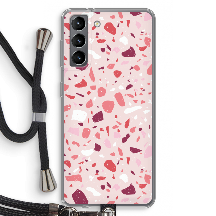 Terrazzo N°15: Samsung Galaxy S21 Transparant Hoesje met koord