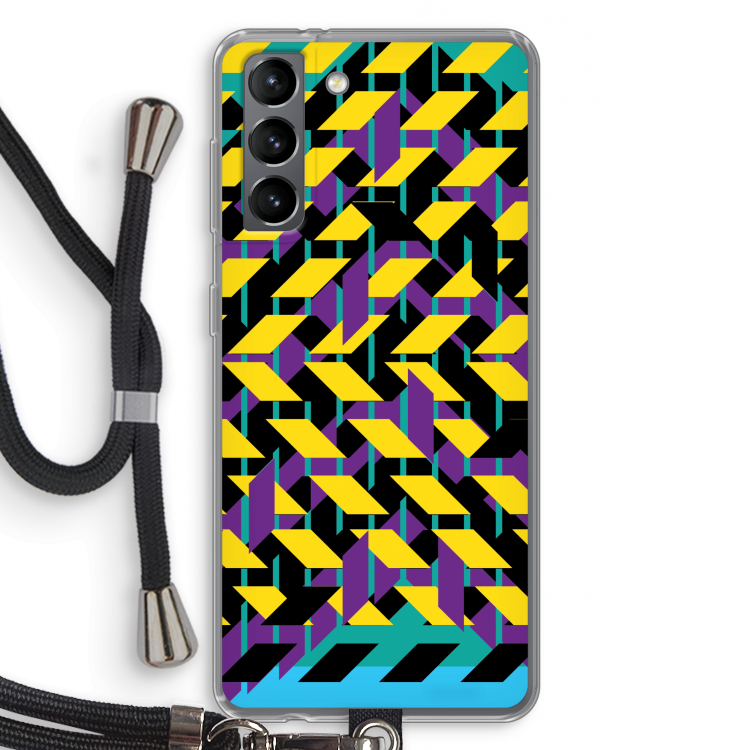 Skew Bee 3: Samsung Galaxy S21 Transparant Hoesje met koord