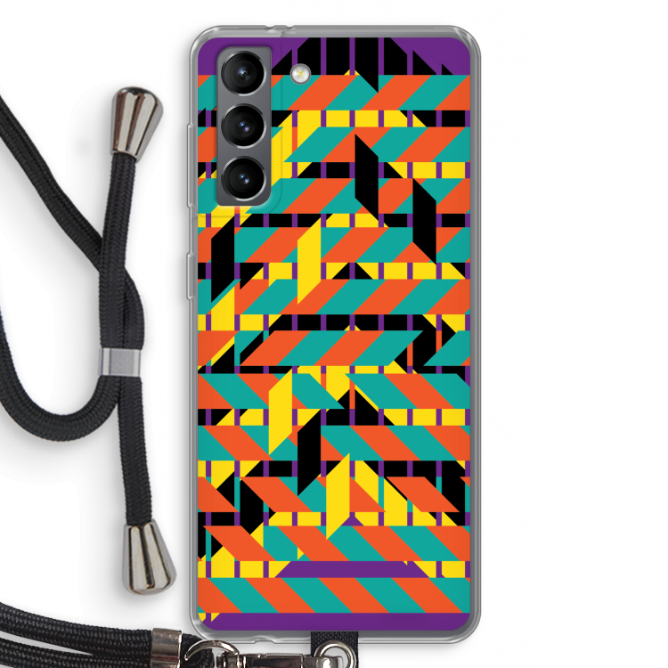 Skew Bee 2: Samsung Galaxy S21 Transparant Hoesje met koord