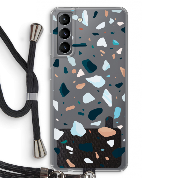 Terrazzo N°13: Samsung Galaxy S21 Transparant Hoesje met koord