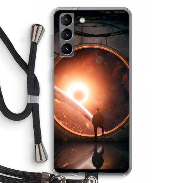 Ephemeral: Samsung Galaxy S21 Transparant Hoesje met koord
