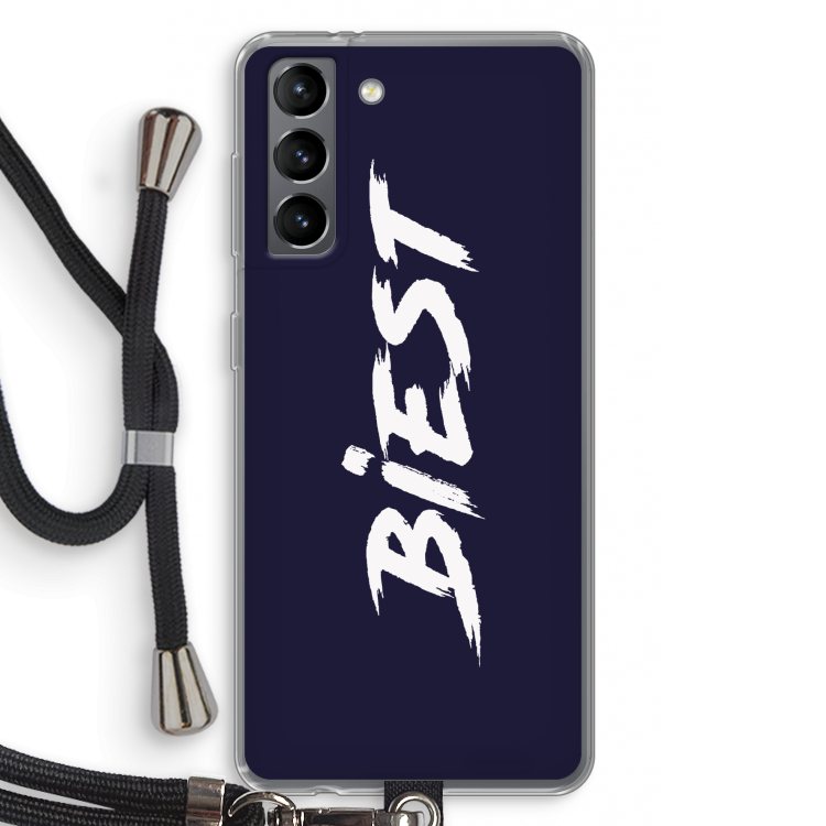 Biest: Samsung Galaxy S21 Transparant Hoesje met koord