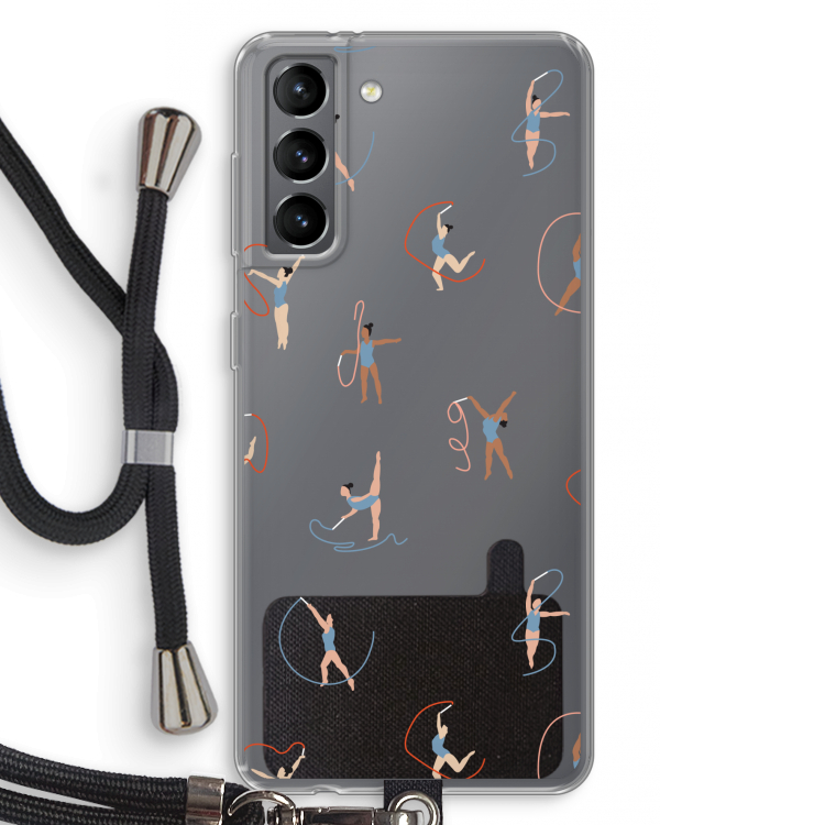 Dancing #3: Samsung Galaxy S21 Transparant Hoesje met koord