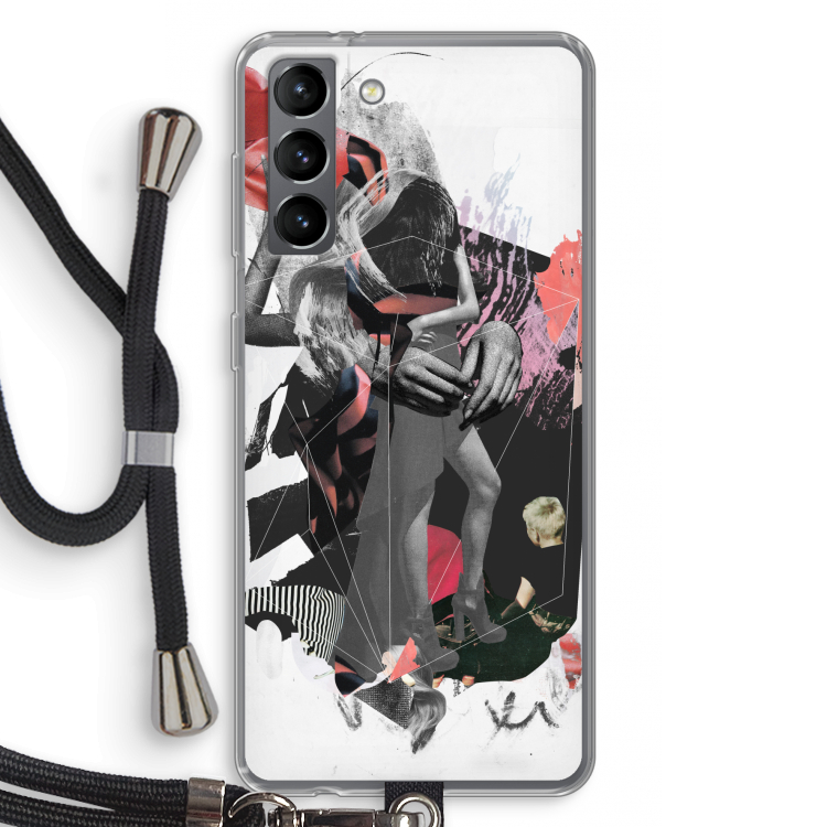 Dissimulation du réel: Samsung Galaxy S21 Transparant Hoesje met koord