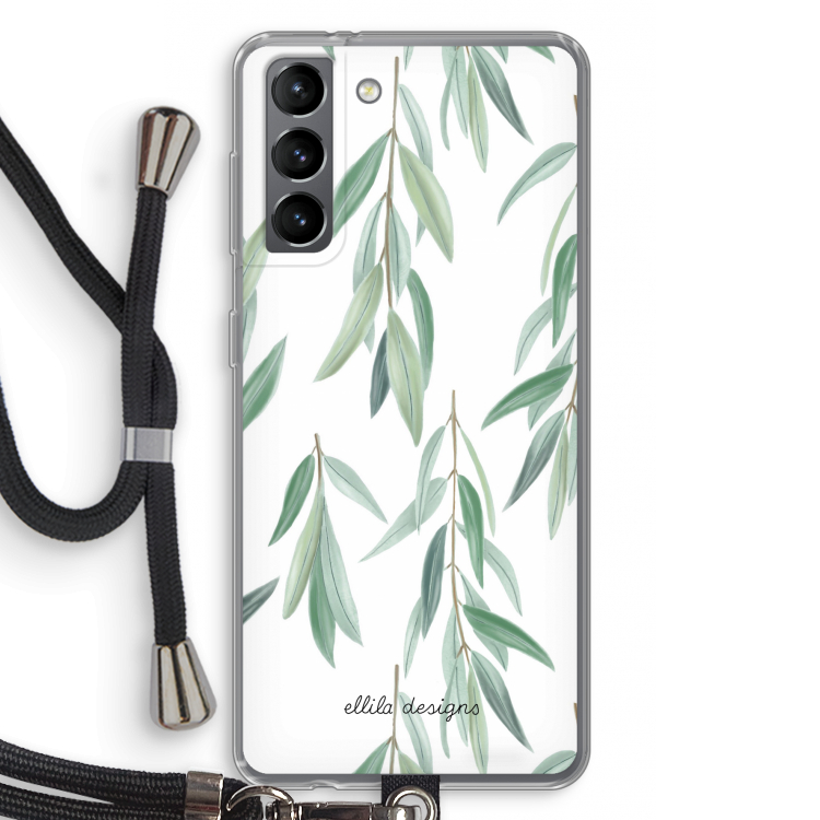 Branch up your life: Samsung Galaxy S21 Transparant Hoesje met koord