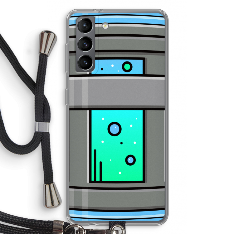 Chug Bottle: Samsung Galaxy S21 Transparant Hoesje met koord