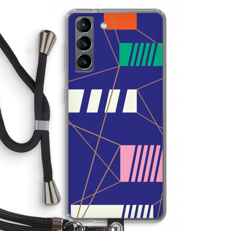 Gestalte 5: Samsung Galaxy S21 Transparant Hoesje met koord
