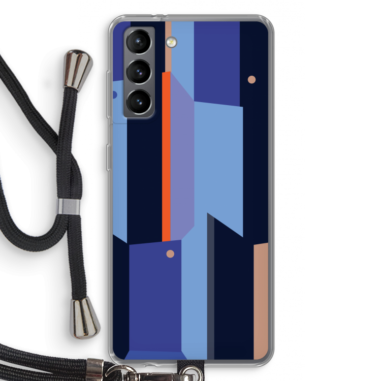 Gestalte 3: Samsung Galaxy S21 Transparant Hoesje met koord