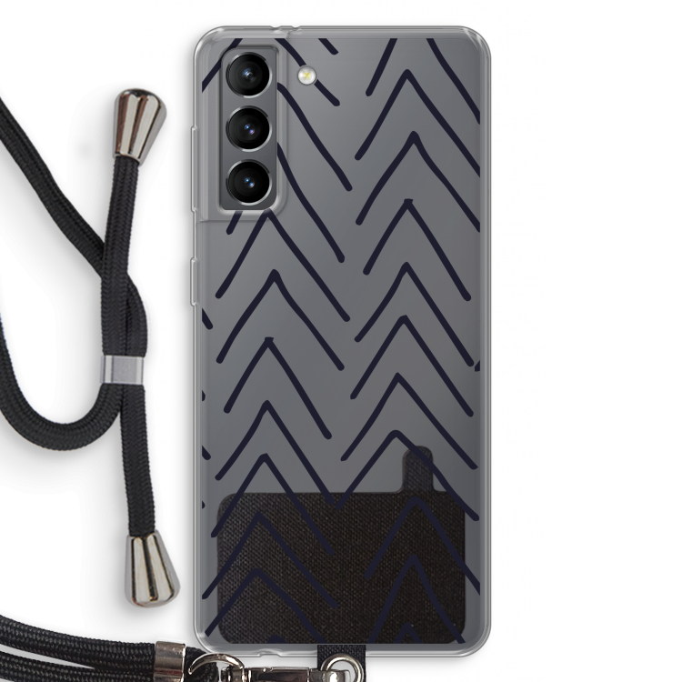 Marrakech Arrows: Samsung Galaxy S21 Transparant Hoesje met koord