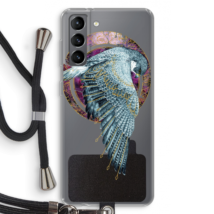 Golden Falcon: Samsung Galaxy S21 Transparant Hoesje met koord