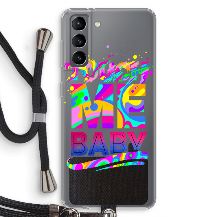 Touch Me: Samsung Galaxy S21 Transparant Hoesje met koord