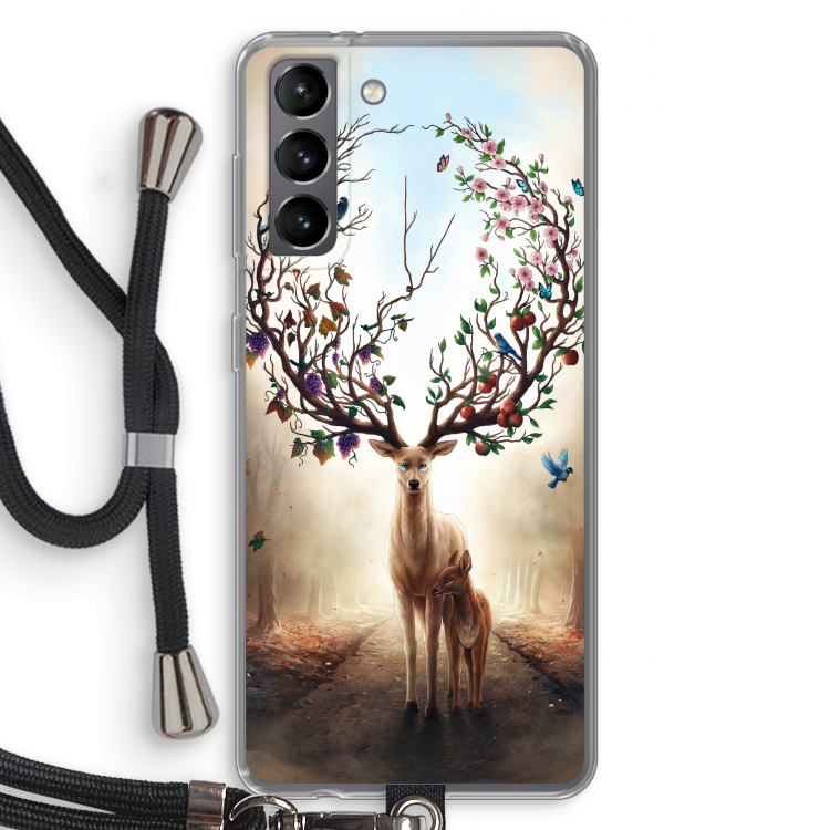Seasons Change: Samsung Galaxy S21 Transparant Hoesje met koord