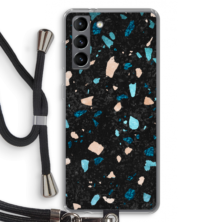 Terrazzo N°11: Samsung Galaxy S21 Transparant Hoesje met koord