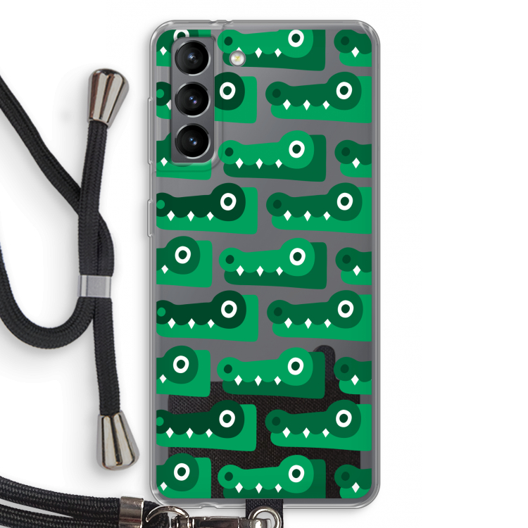 Crocs: Samsung Galaxy S21 Transparant Hoesje met koord