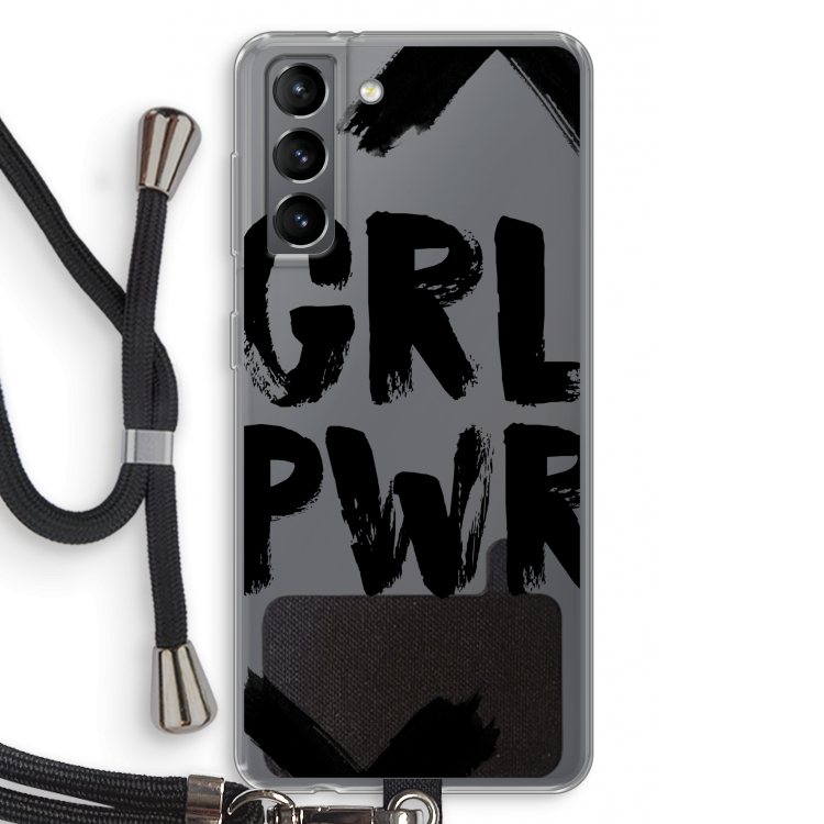 Girl Power #2: Samsung Galaxy S21 Transparant Hoesje met koord