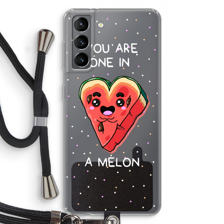 One In A Melon: Samsung Galaxy S21 Transparant Hoesje met koord