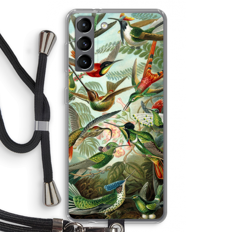 Haeckel Trochilidae: Samsung Galaxy S21 Transparant Hoesje met koord
