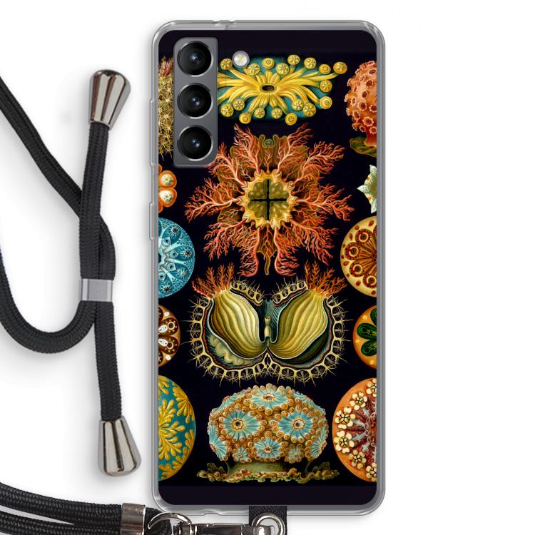 Haeckel Ascidiae: Samsung Galaxy S21 Transparant Hoesje met koord