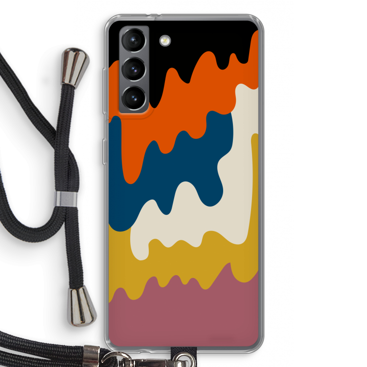 Baar A: Samsung Galaxy S21 Transparant Hoesje met koord