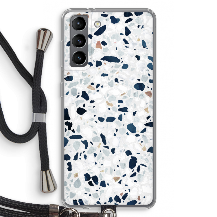 Terrazzo N°1: Samsung Galaxy S21 Transparant Hoesje met koord