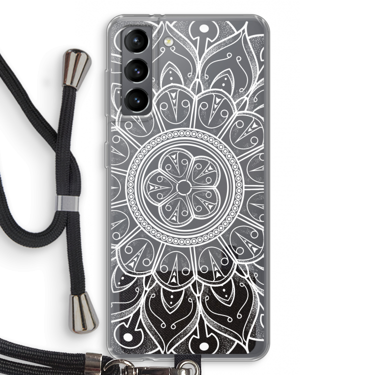Roses Are Red: Samsung Galaxy S21 Transparant Hoesje met koord