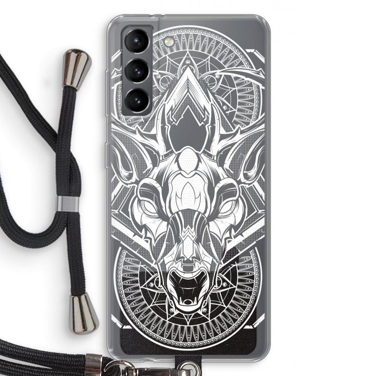 Oh Deer: Samsung Galaxy S21 Transparant Hoesje met koord
