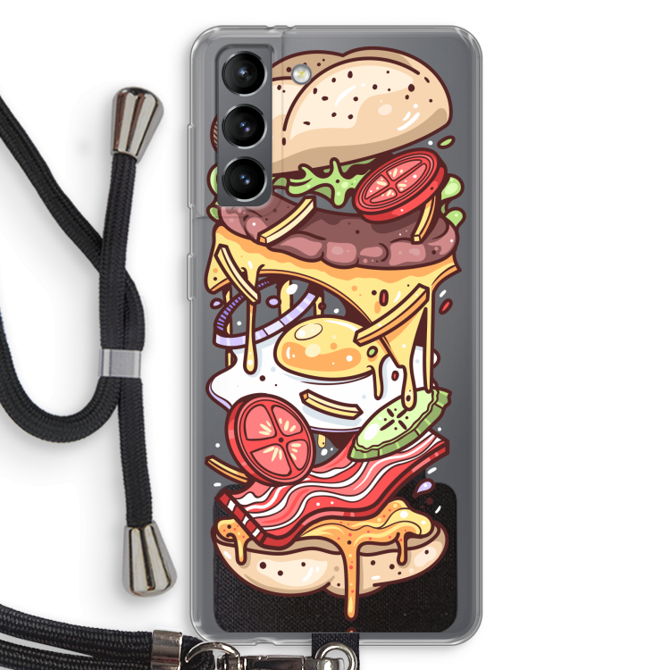 Diet Coke Please: Samsung Galaxy S21 Transparant Hoesje met koord