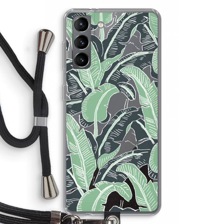 This Sh*t Is Bananas: Samsung Galaxy S21 Transparant Hoesje met koord