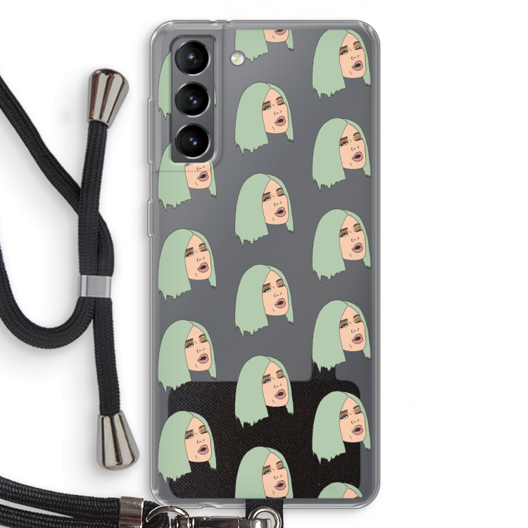 King Kylie: Samsung Galaxy S21 Transparant Hoesje met koord
