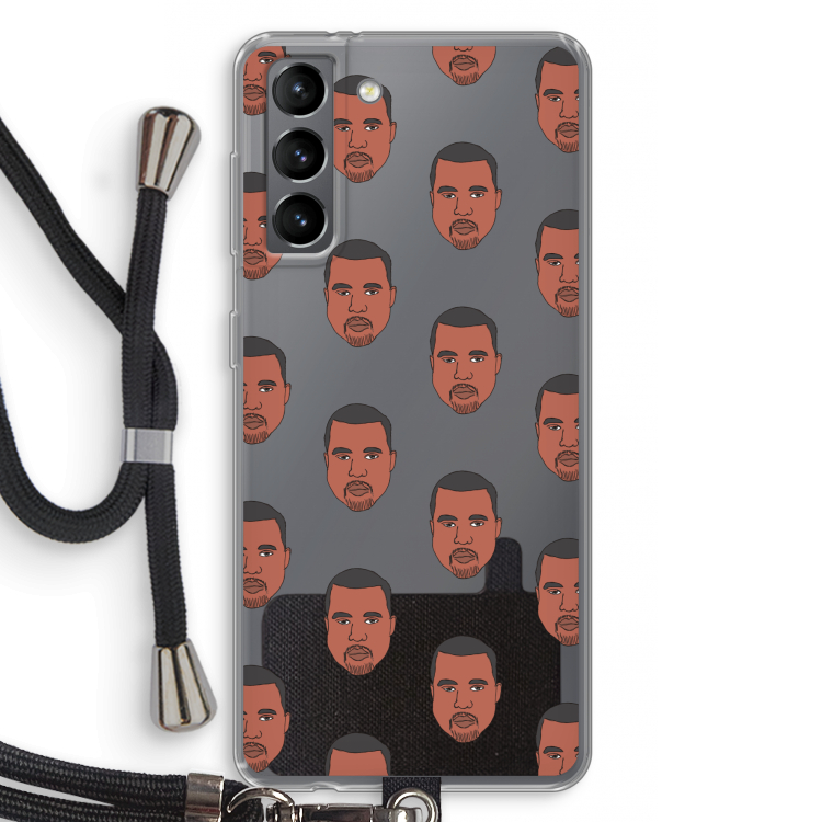 Kanye Call Me?: Samsung Galaxy S21 Transparant Hoesje met koord
