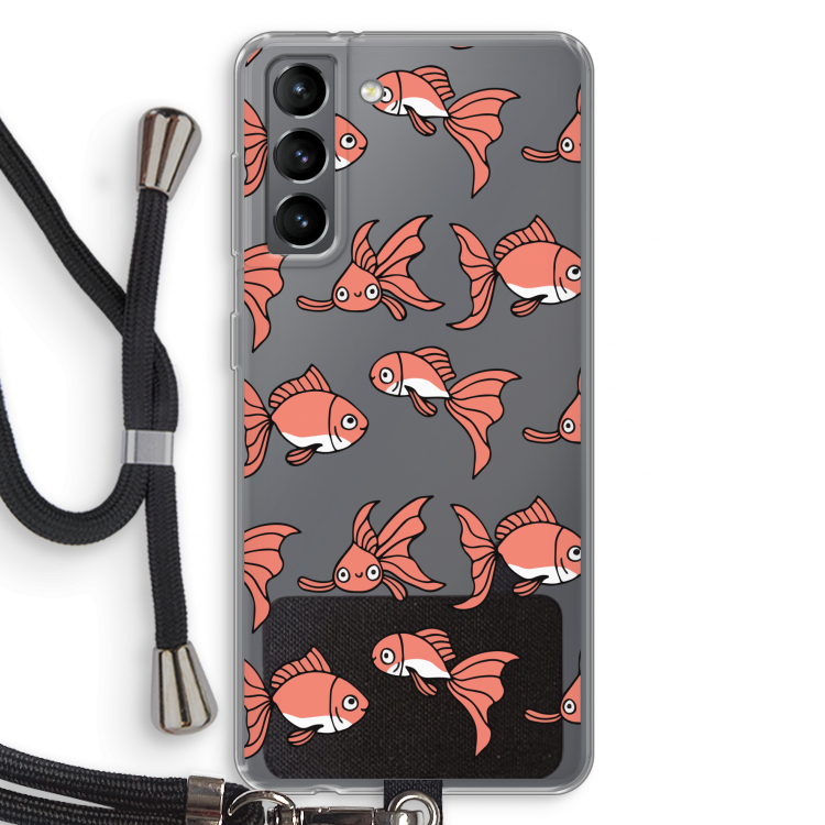 Blub: Samsung Galaxy S21 Transparant Hoesje met koord