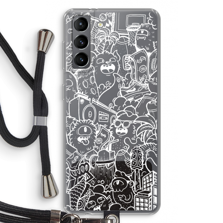 Vexx City #2: Samsung Galaxy S21 Transparant Hoesje met koord