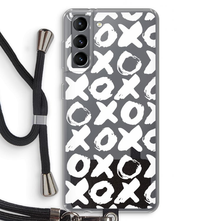 XOXO: Samsung Galaxy S21 Transparant Hoesje met koord
